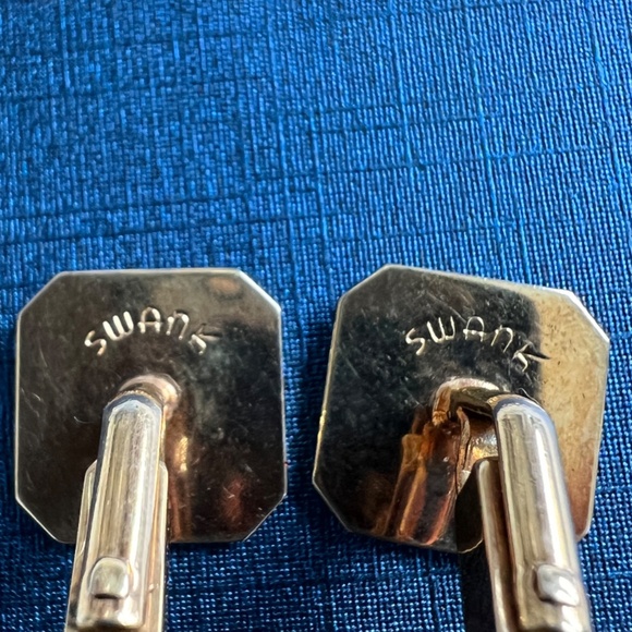 Retro SWANK Gold Tone Cuff Links - Picture 6 of 7